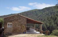 Rustic stone house in the hill of Languedoc
