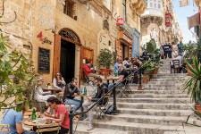 Treppe in einer Altstadt auf Malta